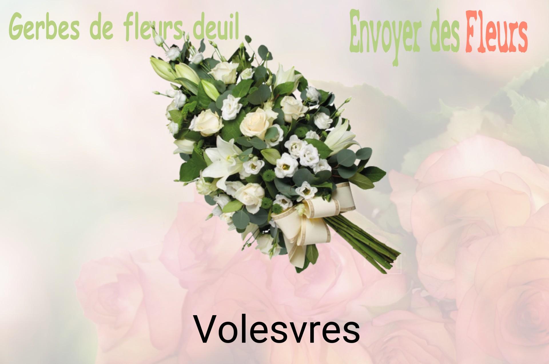 Gerbe de fleurs de deuil livrée à Volesvres